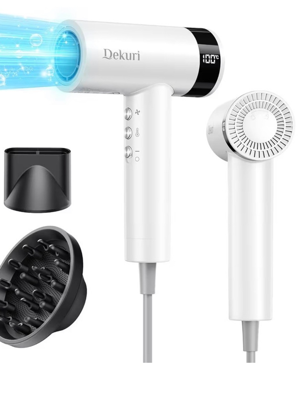 High Speed Fast‎ Drying Hair Dryer - Cream White #TB4